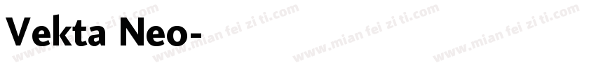 Vekta Neo字体转换